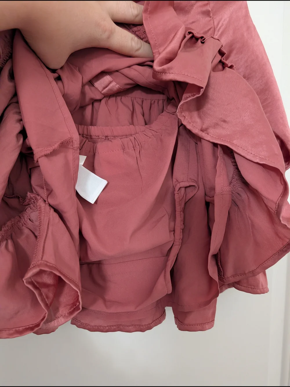 NWT Baby Gap Holiday Pink Satin Tiered Ruffle Dress With Matching Headband